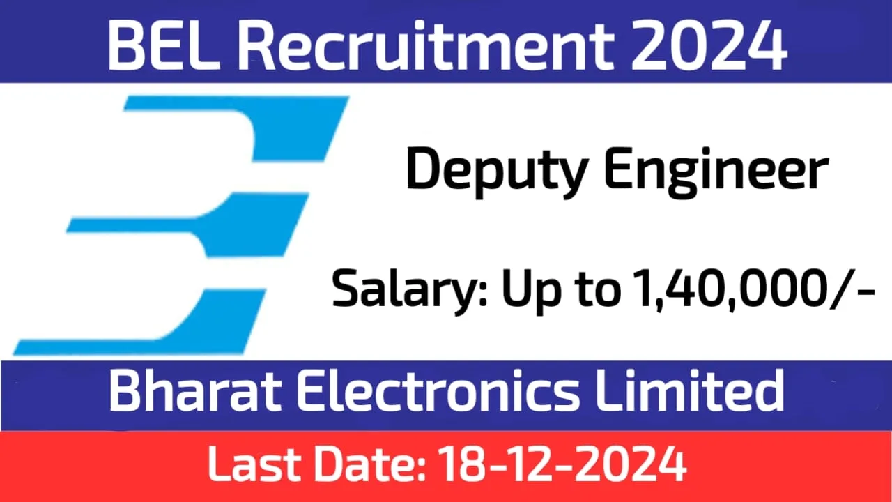 BEL Ghaziabad Deputy Engineer Recruitment 2024