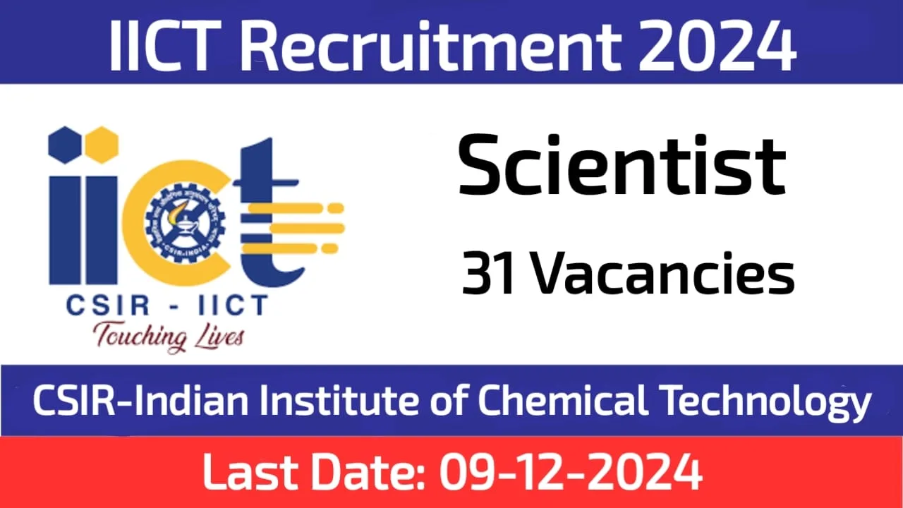 IICT Hyderabad Scientist Recruitment 2024 Apply Now 31 Vacancies