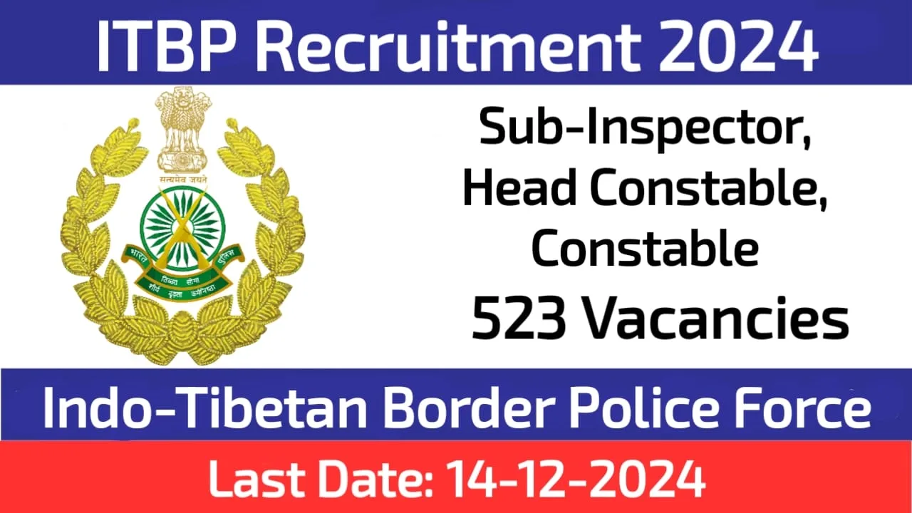 ITBP Constable Recruitment 2024 Apply Now for 526 Posts