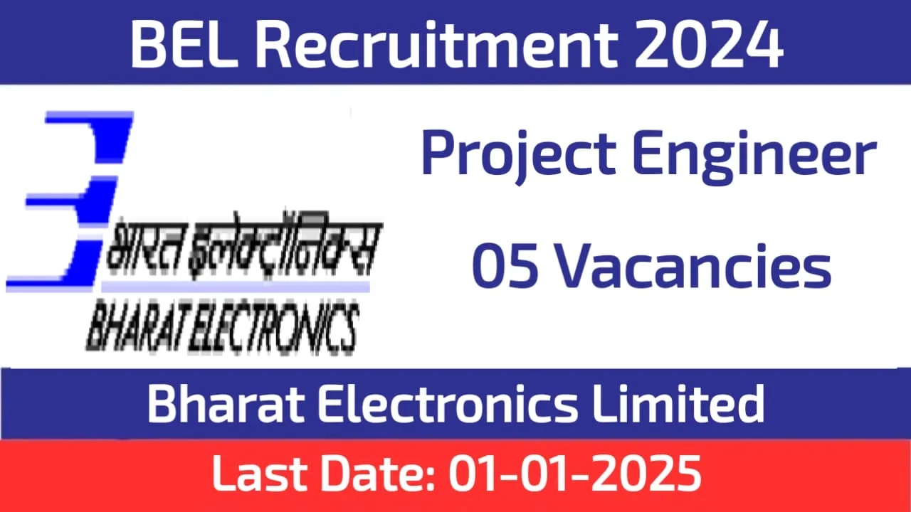 BEL Pune Project Engineer Recruitment 2024
