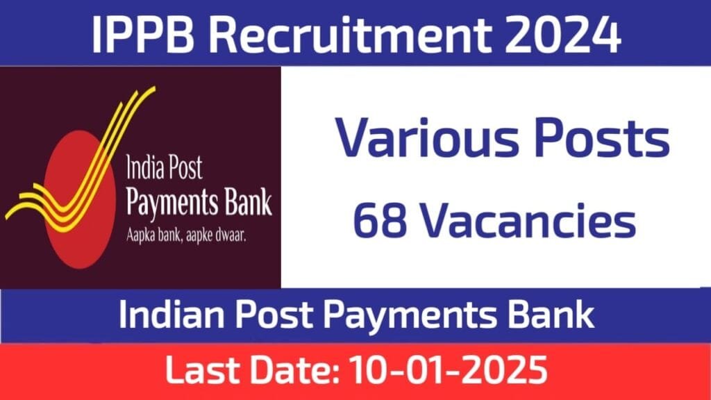 Indian Post Payments Bank Specialist Officers Recruitment 2024