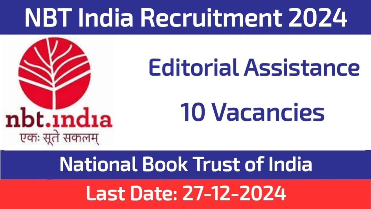 NBT India Editorial Associate Recruitment 2024